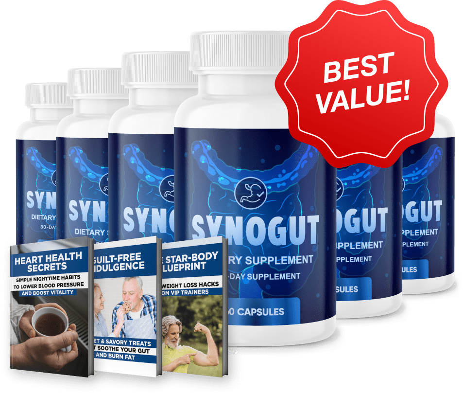 SynoGut 6 Bottle Best Value Package – 180 Day Gut Health Supply
